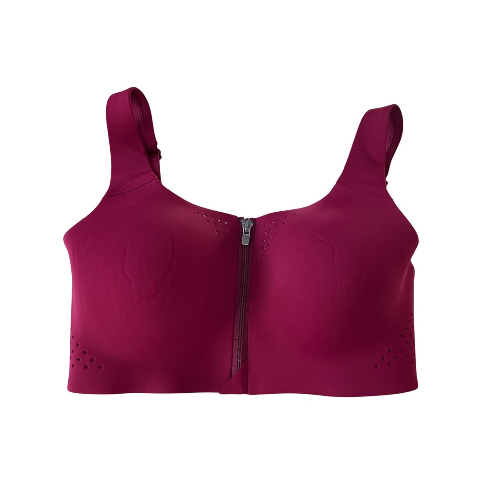 Victoria's Secret‎ VSX Sport Bra Burgundy Full Zip Workout Athletic NWT